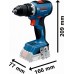 BOSCH PROFESSIONAL 18 V súprava 2 ks: GSR + GDR + 2× GBA 5.0 Ah + GAL 18V-40 0615A50090