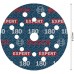 BOSCH Fóliový brúsny kotúč EXPERT O780, 125 mm, G180 2608902403