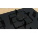 Bosch Séria 2 Plynová varná doska 60 cm tvrdené sklo, čierna POH6B6K30