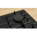 Bosch Serie 6 Plynová varná doska 75 cm Tvrdené sklo, čierna PPQ7A6I40