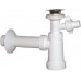 SAPHO umývadlový sifón, nerezová výpusť 5/4 ", odpad 40mm s odboočkou, plast CV1013