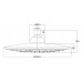 SAPHO D290 Hlavová sprcha kruh priemer 23cm, ABS / chróm