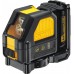 DeWALT Aku krížový laser červený s adaptérom na pripojenie 4x AA batérie DCE088LR