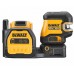 DeWALT DCE825D1G18 Laser krížový s 5timi bodmi. lúče, zelený lúč 18V 1x 2,0Ah Li-Ion