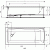 IDEAL Standard CONNECT vaňa 170 x 70 cm s IWS, E018101