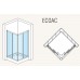 RONAL ECOAC ECO-Line rohový vstup - strana pravá *, 70cm, biela / plast ECOD07000411