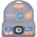 EXTOL LIGHT čiapka s čelovkou 45lm, nabíjací, USB, šedá 43195
