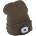 EXTOL LIGHT čiapka s čelovkou 4x45lm,USB nabíjanie,fluorescenčná oranžová/khaki 43460