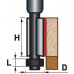 EXTOL PREMIUM fréza orezávací do dreva, D12,7xH25, stopka 8mm 8802123