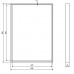 SAPHO FLOAT zrkadlo s LED osvetlením 50x70cm, biela 22557