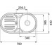 Franke Baltic BTN 614, 790x440 mm, nerezový drez 101.0056.784