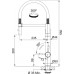 Franke Vital Tap Kuchynské batérie, Chróm/Gun Metal 120.0621.230