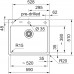 Franke Mythos MYK 610-52 Onyx 590x510,bez sifónu,e.click 124.0747.109