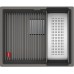 Franke Kubus 2 KNG 110-52, 560x460 mm, Fragranitový drez, Šedý kameň 125.0641.422