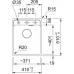 Franke Maris MRG 610-37 RTL, 410x510 mm, Fragranitový drez, Onyx 114.0661.441
