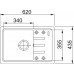 Franke Malta BSG 611-62, 620x435 mm, fragranitový drez, Matná čierna 114.0661.515