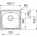 Franke SKN 610-37/44, 455x435, Drez, Nerez 101.0712.178