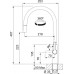 Franke FS 2839.031 MARIS SLIM Kuchynská batéria, Matná čierna 115.0728.389