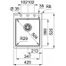 Franke Kubus KSG 218, 425x520 mm, fragranitový drez, sahara 114.0284.916