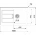 VÝPREDAJ Franke Sirius SID 611 1000x510mm, tectonitový drez, čierna 114.0120.458 S OTVORMI