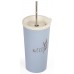 G21 Eko kelímok beECO Latte 450 ml, modrý 6352097