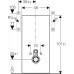 Geberit Monolith Sanitárny modul pre závesné WC, 101 cm, biele sklo / hliník 131.022.SI.5