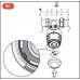 KORADO-T 5011 Termostatická hlavica kvapalinová s kapilárou 2 ma nádržkou 1/ 2"501175