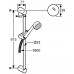 KLUDI Zenta 3S sprchová súprava 900mm chróm 6084005-00