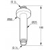 KLUDI A-Qa stropný vývod 150mm DN 15 chróm 6651505-00