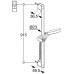 KLUDI A-Qa S sprchová súprava 900mm chróm 6574005-00