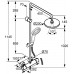 KLUDI Thermostat Dual Shower System chróm 6609505-00