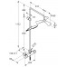 KLUDI Fizz Thermostat Dual Shower system, sprchová súprava, chróm 6709505-00