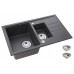 ALVEUS INTERMEZZO 70 granitový drez, 780 x 480 mm, čierny