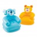 INTEX HAPPY ANIMAL CHAIR Nafukovacie detské kreslo 65 x 64 x 74 cm, medveď 68556