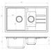 ALVEUS INTERMEZZO 70 granitový drez, 780 x 480 mm, čierny