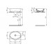 IDEAL Standard STRADA umývadlo na dosku oválne 600 x 420 x 160 K078401