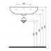 KOLO Rekord umývadlo 60 cm, s otvorom pre batériu, K91160000