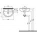 KOLO Rekord umývadielko 40 cm, bez otvoru pre batériu, s prepadom K92040000