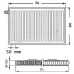 Kermi Therm X2 Profil-V doskový radiátor 12 500 / 600 FTV120500601L1K