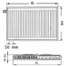 Kermi Therm X2 Profil-V doskový radiátor 12 750 / 600 FTV120750601L1K