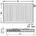 Kermi Therm X2 Profil-V doskový radiátor 12 600 / 600 FTV120600601R1K