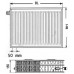 Kermi Therm X2 Profil-V doskový radiátor 33 500 / 2300 FTV330502301L1K