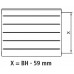 Kermi Therm X2 LINE-K kompaktný doskový radiátor 11 905 x 1605 PLK110901601N1K