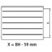 Kermi Therm X2 LINE-K kompaktný doskový radiátor 33 305 x 1105 PLK330301101N1K