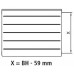 Kermi Therm X2 LINE-K kompaktný doskový radiátor 22 559 x 1305 PLK220551301N1K