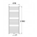 KORALUX LINEAR Exclusive - M rúrkové vykurovacie teleso KLXM 1500.450 chrom KLX15000450M27