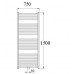 KORALUX LINEAR Exclusive - M rúrkové vykurovacie teleso KLXM 1500.750 chrom KLX15000750M27