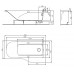 KOLO Comfort Plus asymetrická vaňa 170 x 75 cm, pravá XWA1470