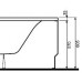 KOLO Elipso čelný panel k asymetrickej vani 150, pravý PWA0850000