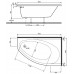 KOLO Elipso asymetrická vaňa 160 x 100 cm, ľavá XWA0661000